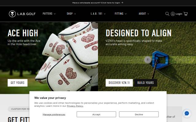 L.A.B. Golf storefront