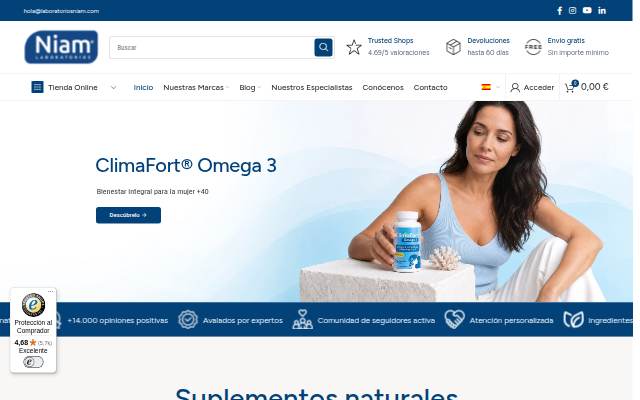 Laboratorios Niam storefront