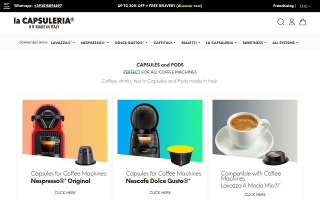 La Capsuleria storefront