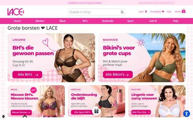 Startseite von Lace