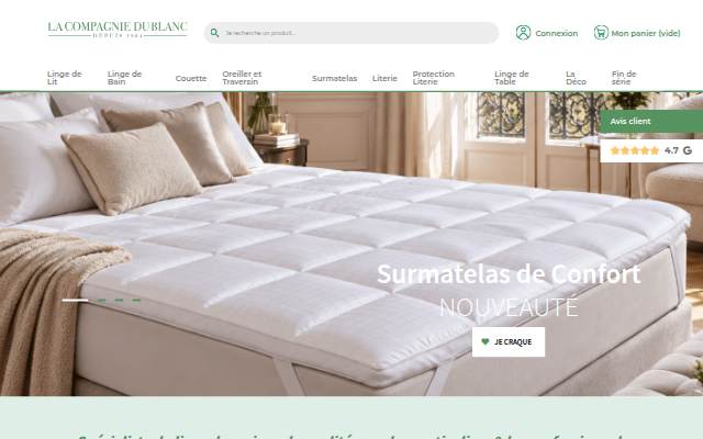 La Compagnie du Blanc storefront