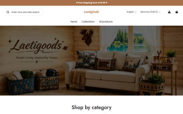 laetigoods storefront