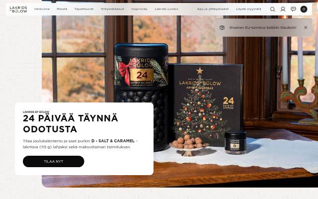 Aito lakritsi &amp; Suklaakuorrutettu lakritsi storefront