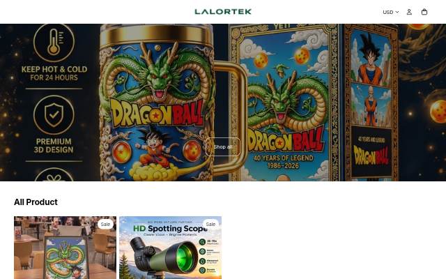 Startseite von Lalortek