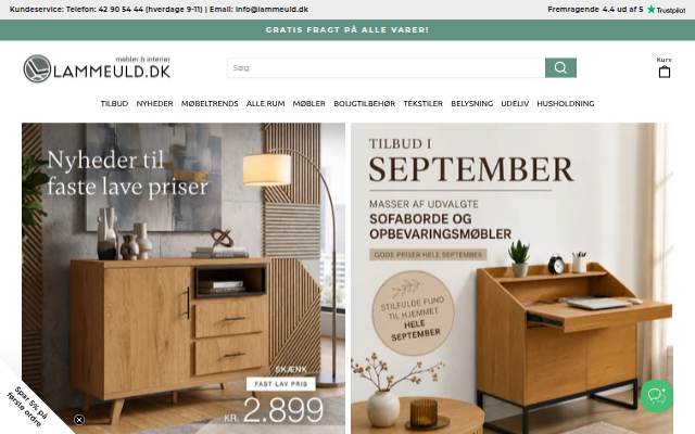 Lammeuld.dk storefront