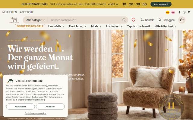 Lammfellhaus.de storefront