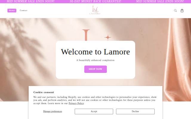 Lamore storefront