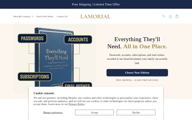 Lamorial storefront