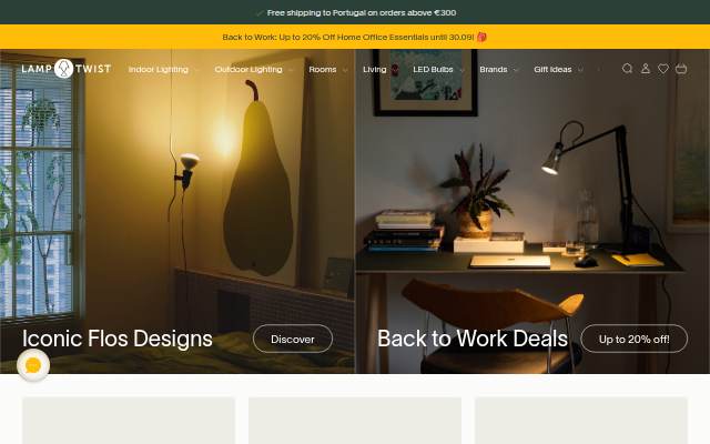 Startseite von LampTwist