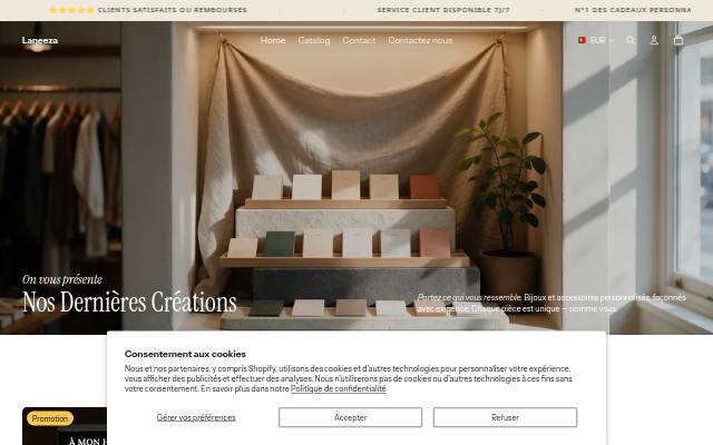 Laneeza storefront