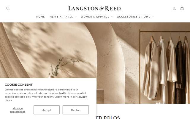 Langston &amp; Reed storefront
