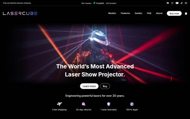 LaserCube | Portable Laser Show System storefront