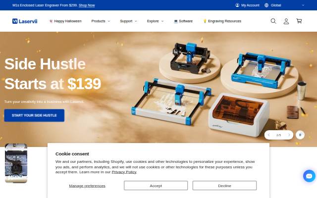 Montra da Laservii Store