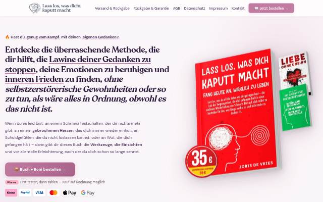 Lass los, was dich kaputt macht storefront