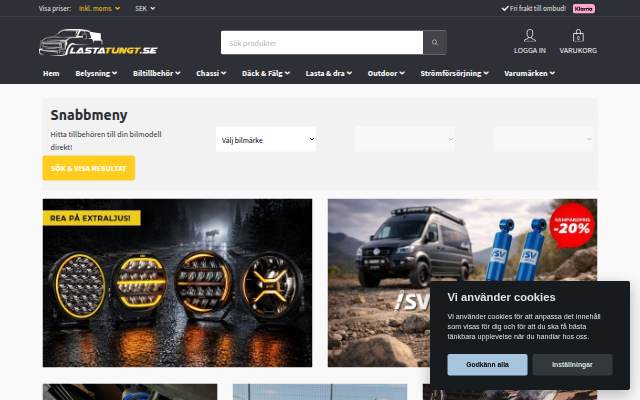 LastaTungt.se storefront