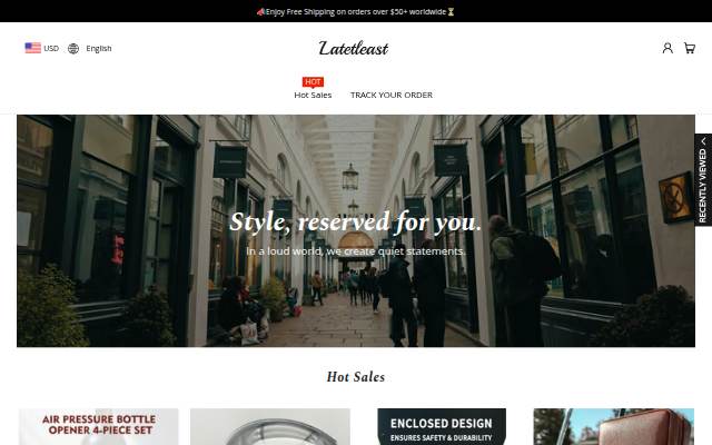 Latetleast storefront