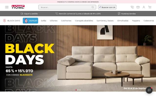 La Tienda HOME storefront