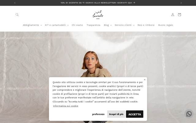 Startseite von Laurels Apron
