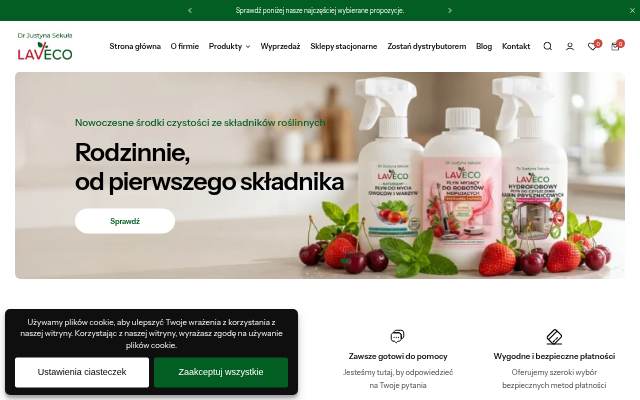 LAVECO | Naturalne środki czystości do domu storefront