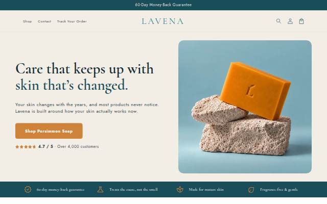 Startseite von Lavena