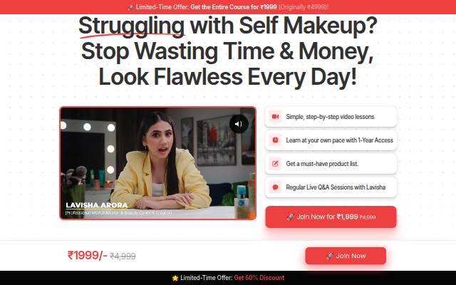 Makeup storefront
