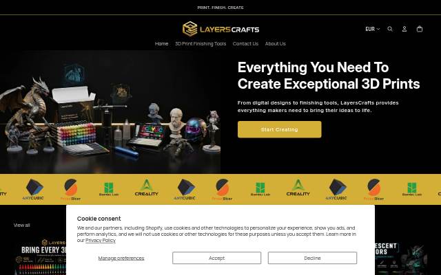 LayersCrafts storefront