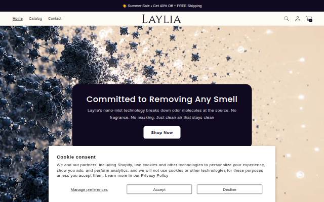 Laylia storefront