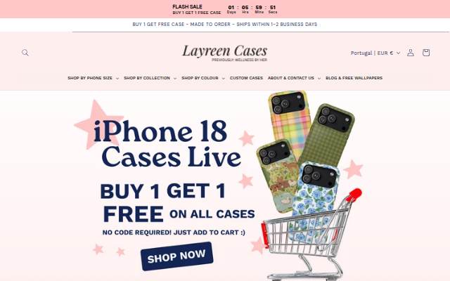 Layreen Cases storefront