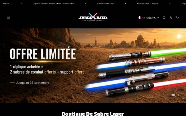 Montra da Sabre Laser