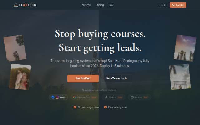 LeadLens storefront