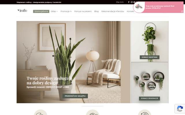 Leaflo - green design for plant lovers storefront