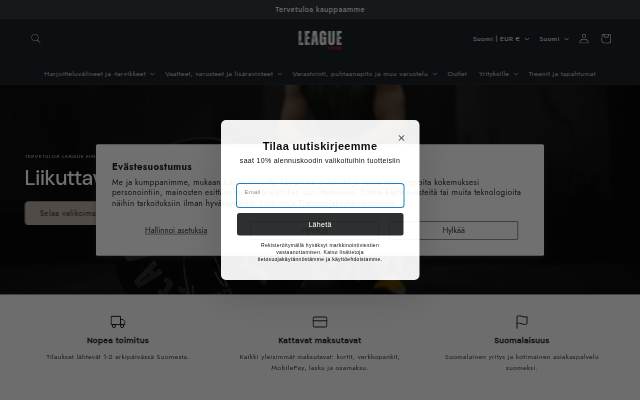 League Finland Oy storefront