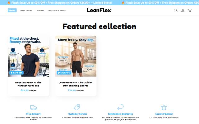 LeanFlex storefront