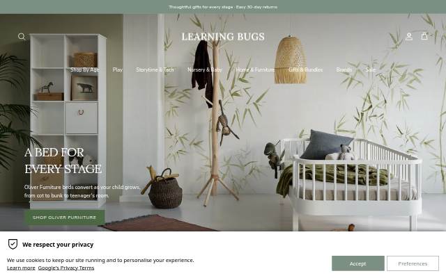 Learning Bugs storefront