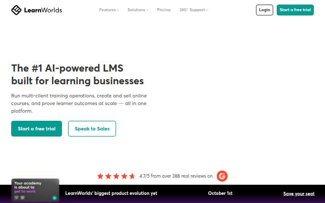 LearnWorlds storefront