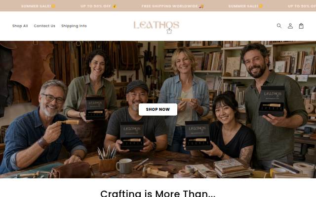 Leathos storefront