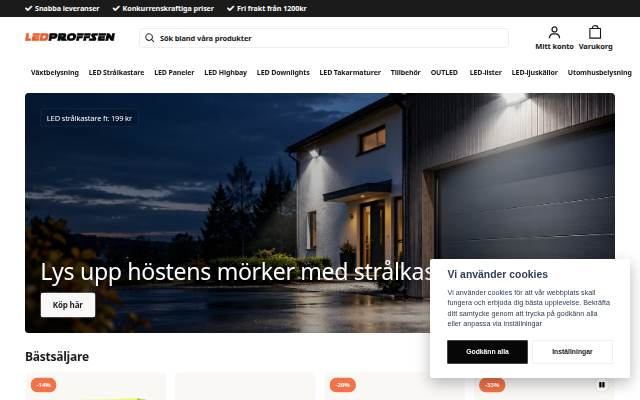 LEDProffsen storefront