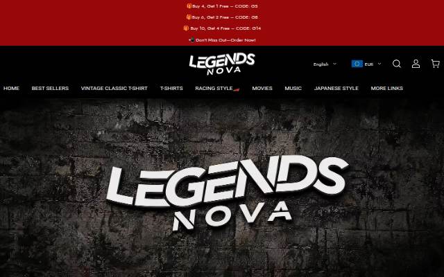 Legendsnova storefront