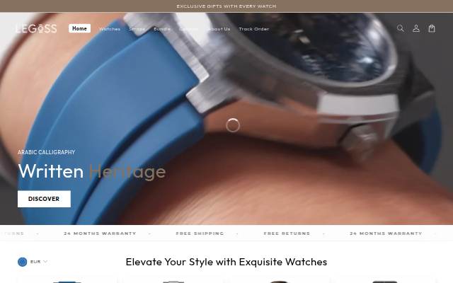 LEGOSS WATCHES storefront