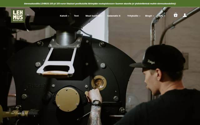 Startseite von Lehmus Roastery
