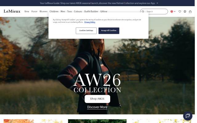 LeMieux, the finest Equestrian products in the world. storefront