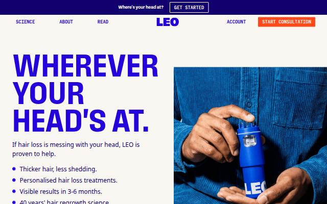 Startseite von LEO Hair