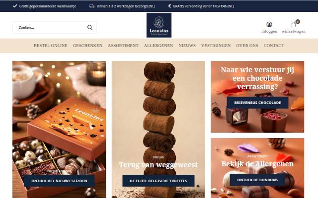Leonidasbonbons.nl storefront