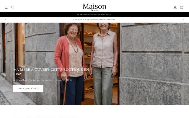 Maison Leonie storefront