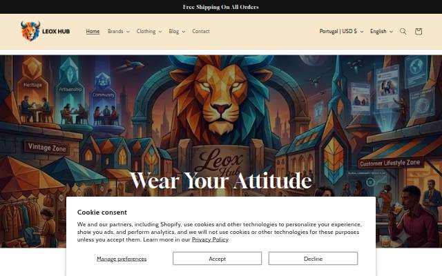 Leox Hub storefront