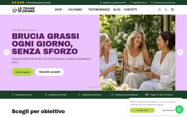 Montra da Le Tisane di Zahara