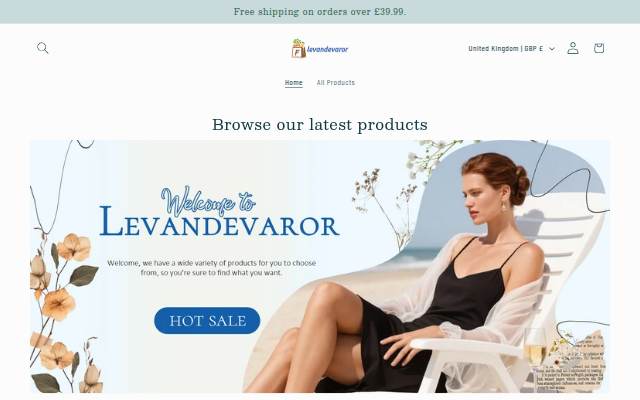 levandevaror storefront