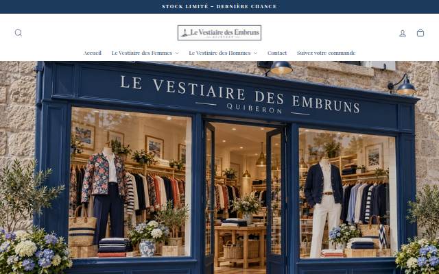 Montra da Le vestiaire des embruns