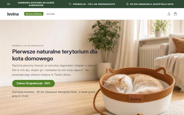 Startseite von Levina