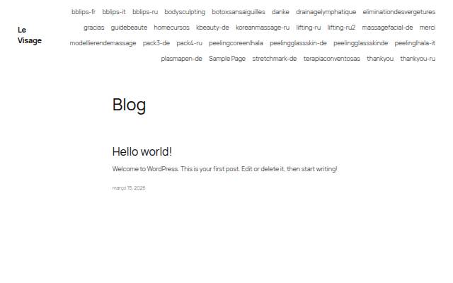 Escaparate de Le Visage – My WordPress Blog